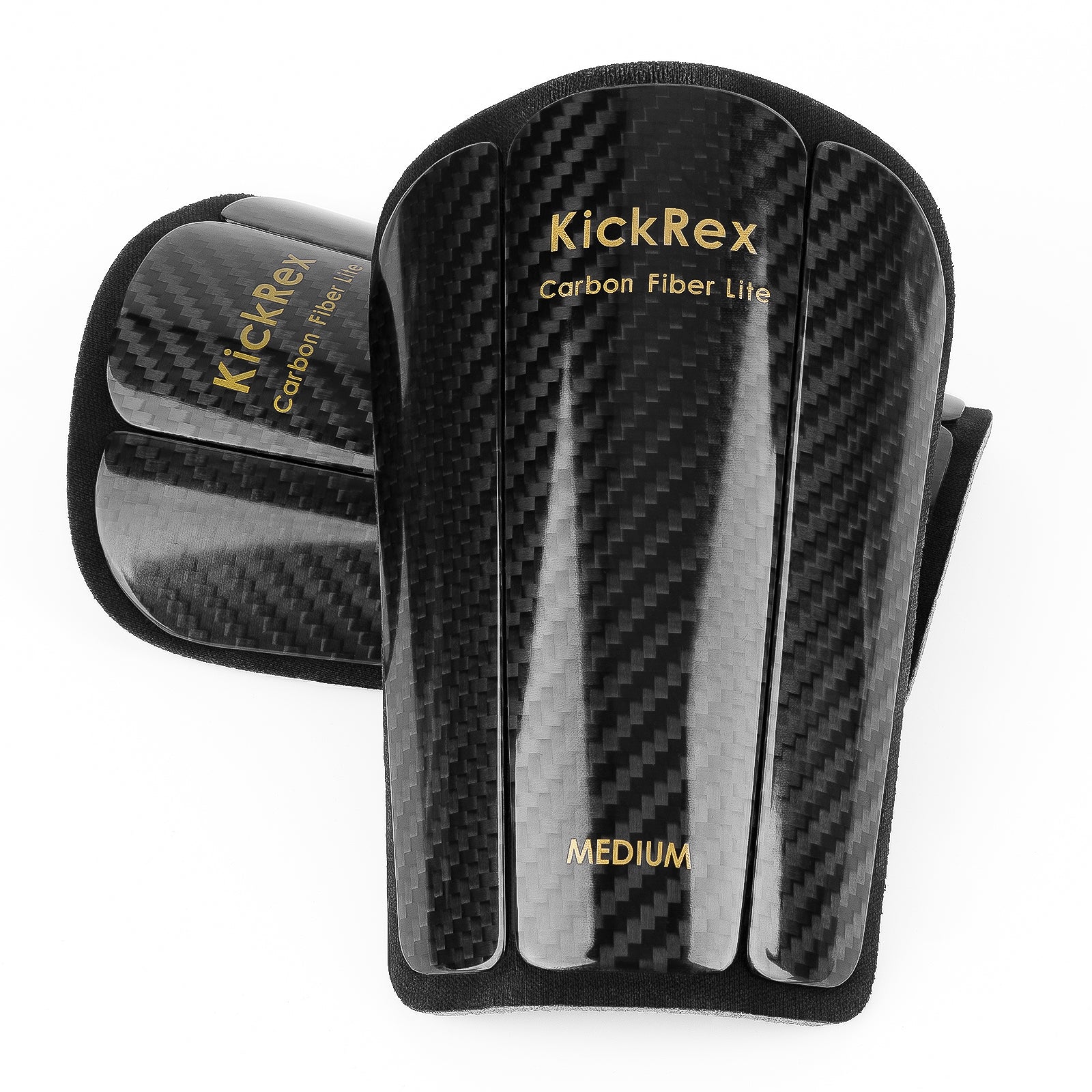 Linkidea Flexible Carbon Fiber Soccer Shin Guards, Ultra-light Shin Pads Adaptable to The Shape of the Shin, Lightweight Professional Leg Protection for Kids, Youth and Adults (Medium)