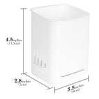 Linkidea Wall Mount Electric Toothbrush Holder for Bathroom, Self Adhesive Plastic Stand Organizer for Power Brush Compatible with Oral-B iO Series, Smart 1500, Philips Sonicare