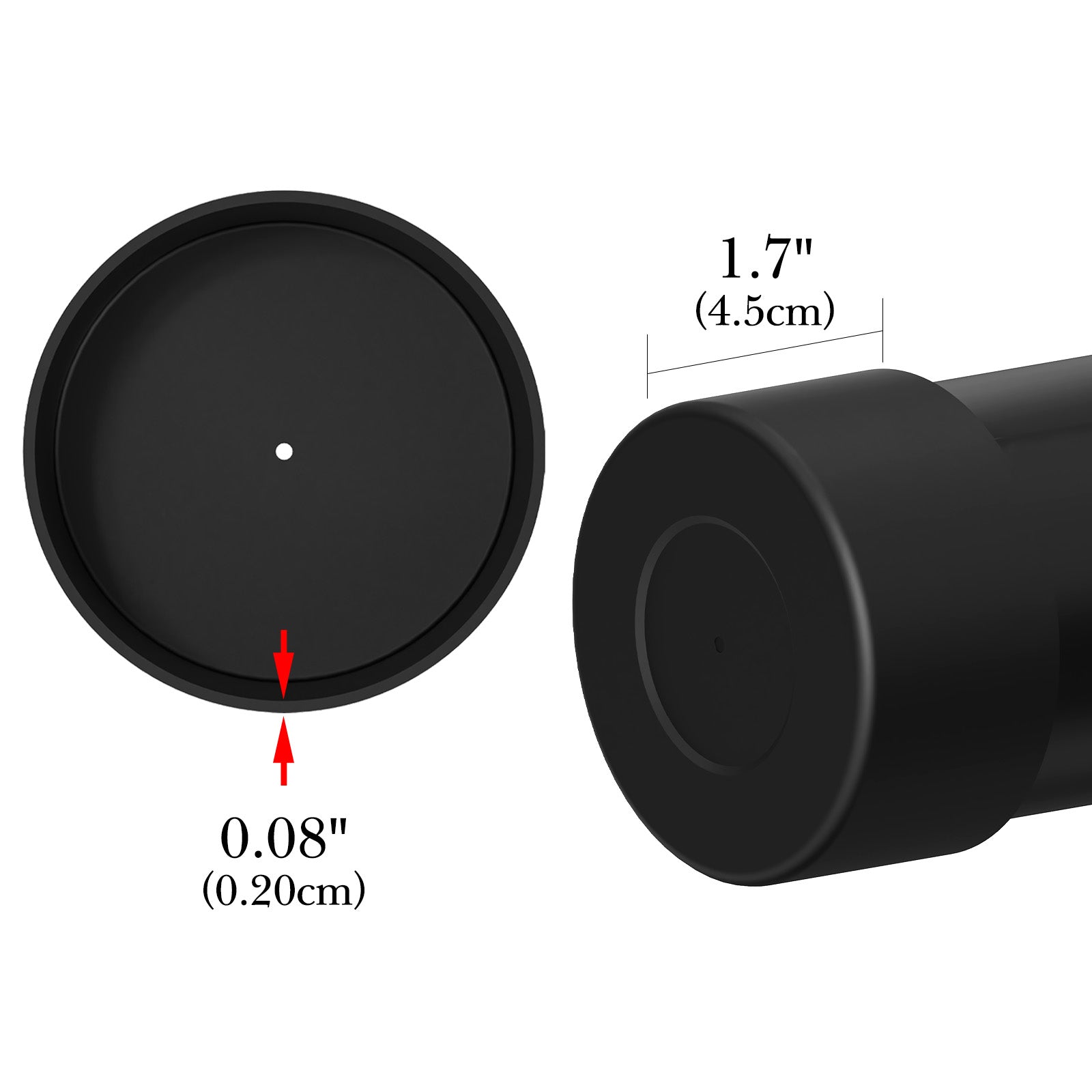 Linkidea 2 Pack Water Bottle Boot Compatible with Owala FreeSip/Twist/Potter 24oz Bottles, Silicone Anti-Slip Bottle Bottom Bumper Protector (Black)