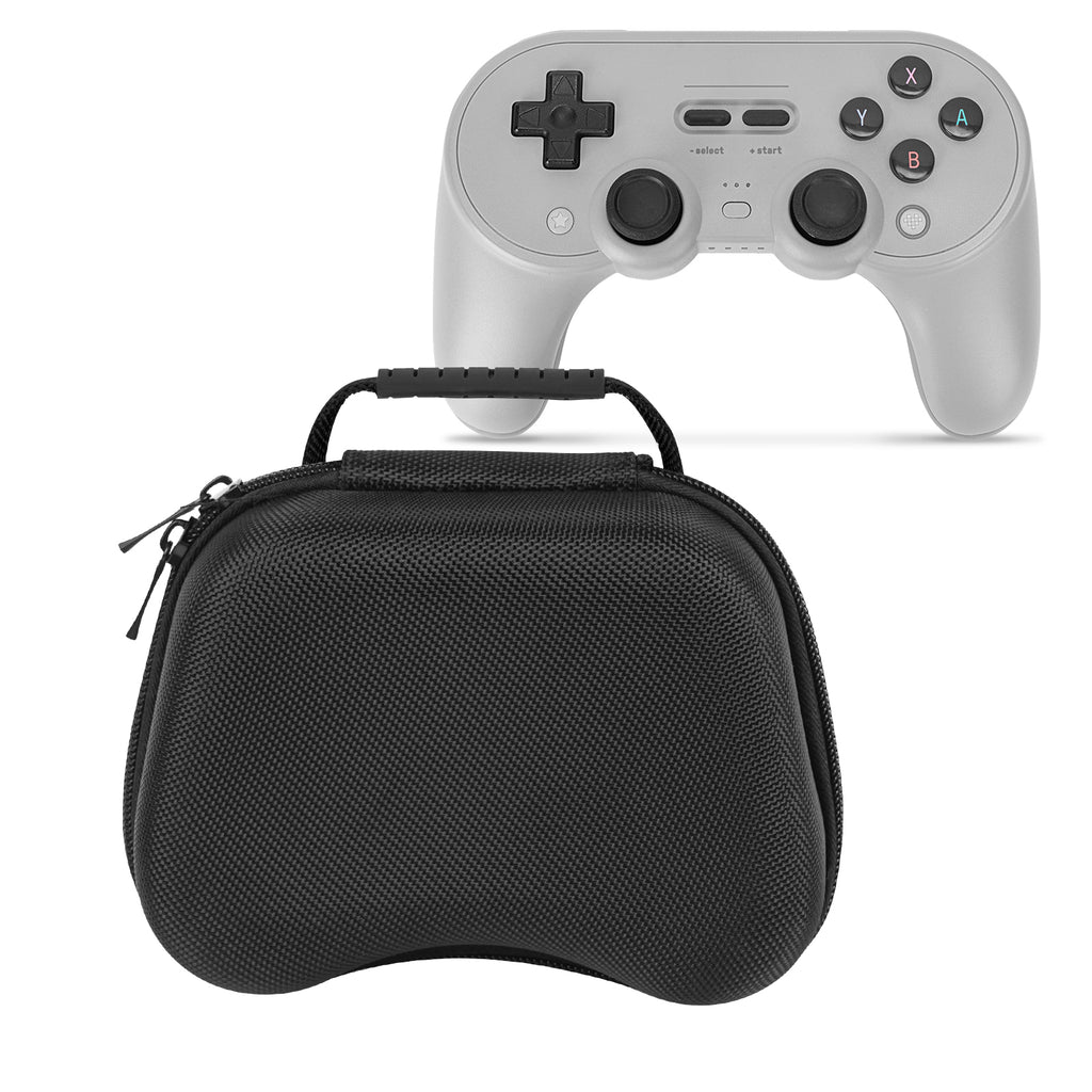 Linkidea Hard Travel Case Compatible with 8BitDo Pro 2, Ultimate Bluetooth, 2C, 2.4G Dual Sense Wireless Controller, Game Protective Storage Bag (Black)