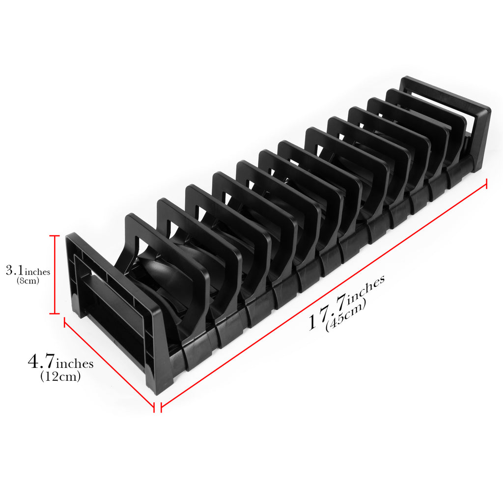 Linkidea Small Multifunction Dish Drying Rack, Drain Water Drying Rack, Dish Drainer for Kitchen Counter Sink (Black)