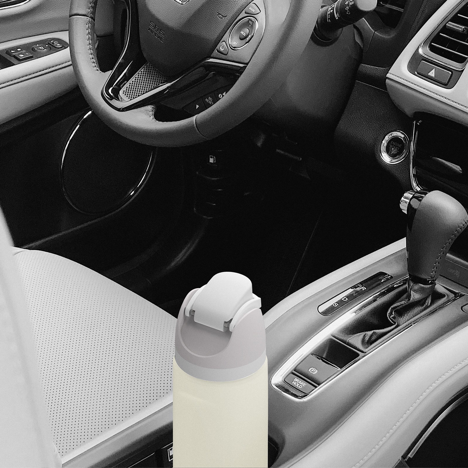 Linkidea Silicone Water Bottle Sleeve Compatible with Owala FreeSip 24oz, Anti-Slip Protector Waterbottle Boot, Bottle Bumper Cover, Off White