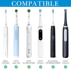 Linkidea Wall Mount Electric Toothbrush Holder for Bathroom, Aluminum Self Adhesive Tooth Brush Organizer Hanger Compatible with Oral-B iO Series, Philips Sonicare, 7AM2M, Aquasonic(Black)