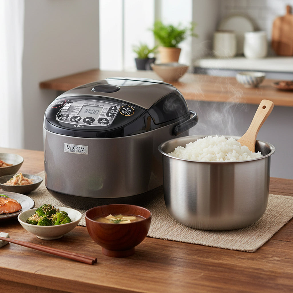 Linkidea Rice Cooker Stainless Steel Inner Pot Compatible with Zojirushi NL-GAC18BM, Dishwasher Safe, No Coating Replacement Bowl