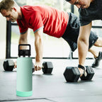 Linkidea 2 Pack Water Bottle Boot Compatible with YETI Rambler Bottle 26oz, Yonder 34oz, Silicone Anti-Slip Bottle Bottom Sleeve Bumper Protector (Light Green)