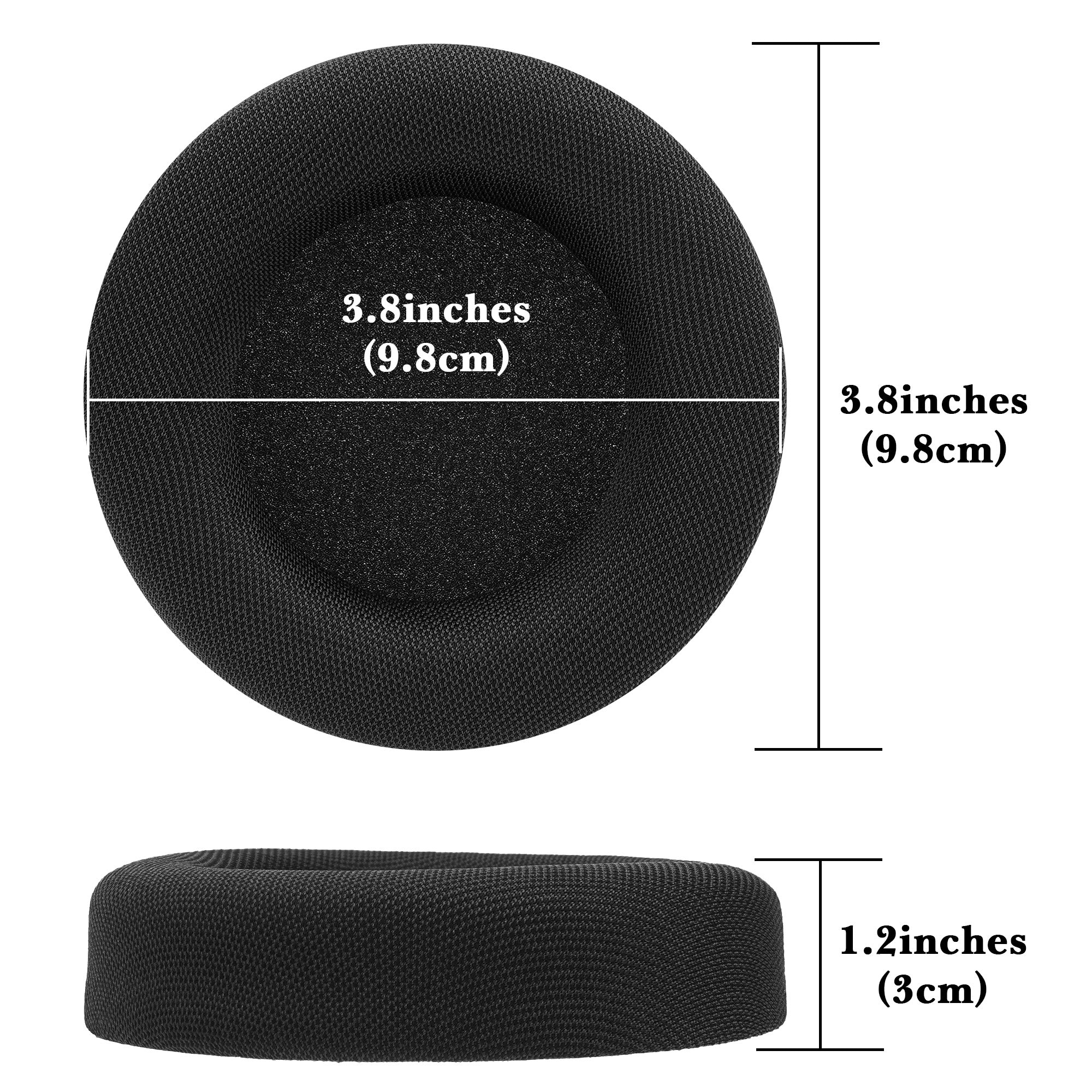 Linkidea Replacement Ear Pads for Corsair Virtuoso PRO Headphones Ear Cushions, Headset Earpads ( Mesh Fabric / Black)