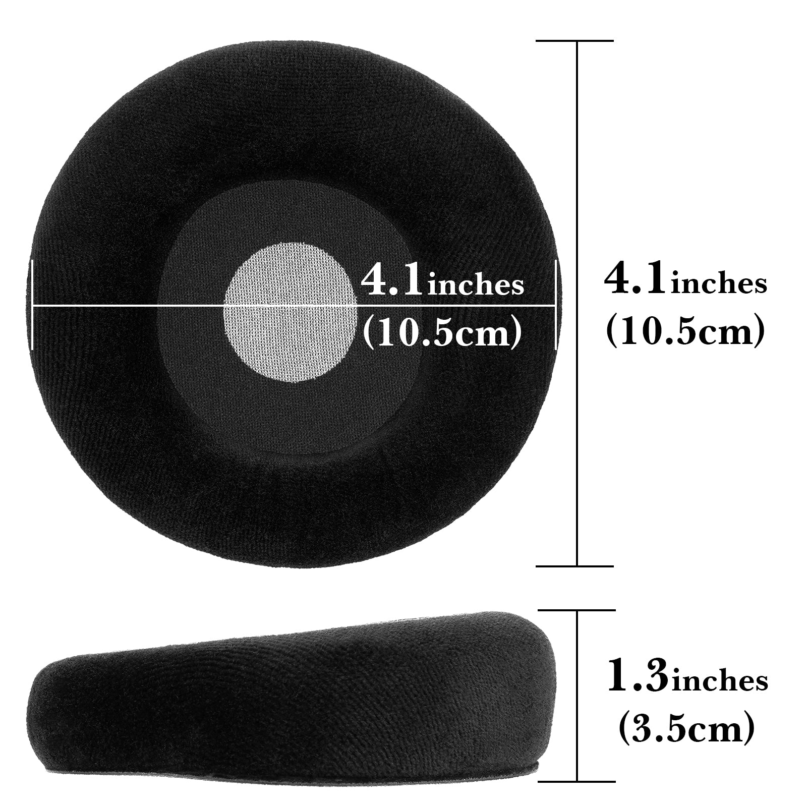 Linkidea Replacement Ear Pads for AKG K701, K702, Q701, Q702, K601, K612, K712, K400, K500 Headphones Ear Cushions, Headset Earpads (Velour / Black)