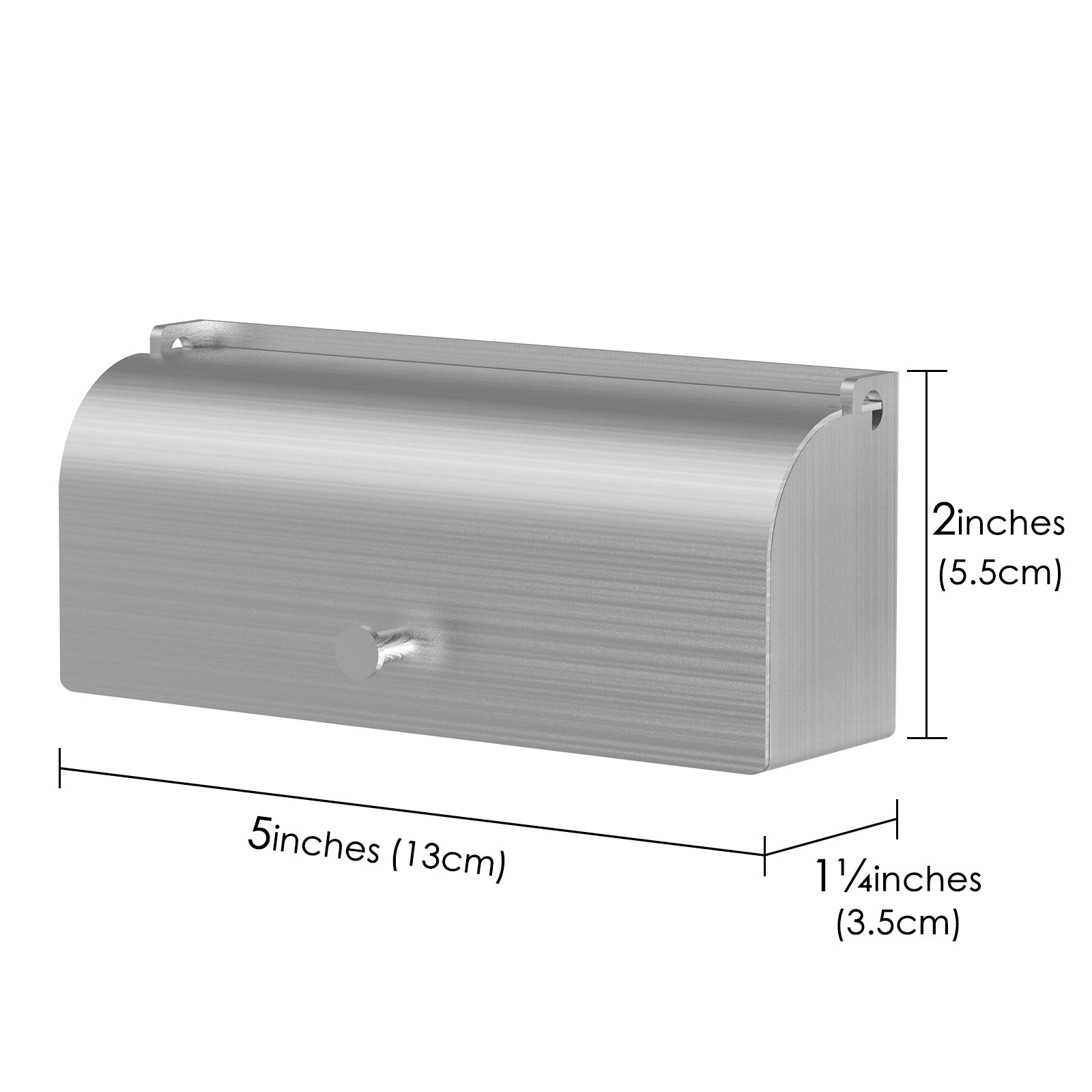 Linkidea Wall Mount Toothbrush Holder with Cover for Bathroom, Shower, Stainless Steel Self Adhesive Wallmount 6 Slots Tooth Brush Hanger