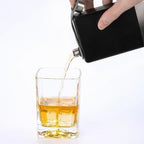 Linkidea 9 oz Stainless Steel Flask for Liquor with Funnel, Leak-Proof Pocket Hip Flask for Whiskey, Bourbon & Alcohol, Outdoor Camping, Golf & Travel (Matte Black)