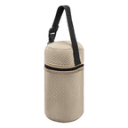 Linkidea Thermal Jar Carry Bag, Insulated Lunch Bag with Hand Strap, Suitable for Office Work, Outdoor Picnics, Compatible with 24 oz THERMOS, Serlium, Bidakid, Blockhutte (Beige)