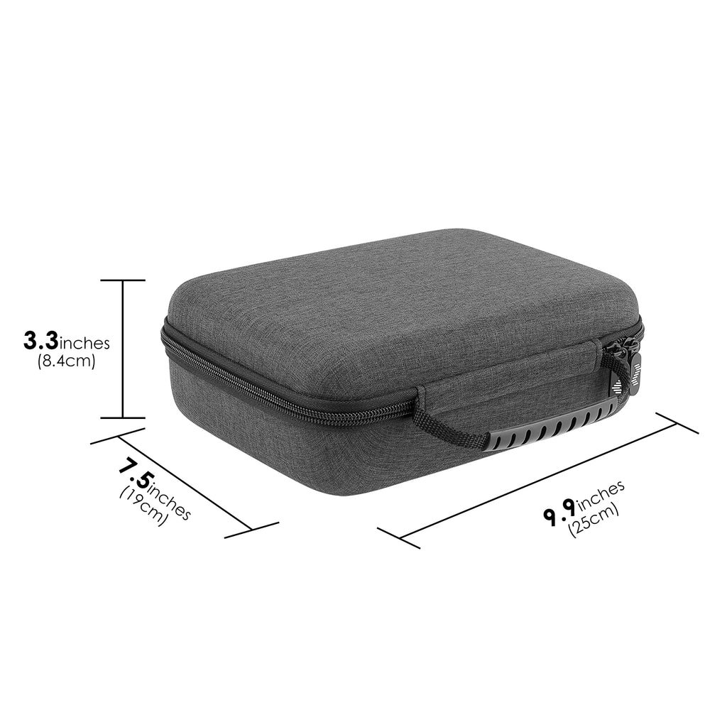 Linkidea Hard Shell Travel Case Compatible with Zoom G1X FOUR, B1X FOUR, A1X FOUR, Guitar Bass Multi-Effects Processor (Dark Grey)