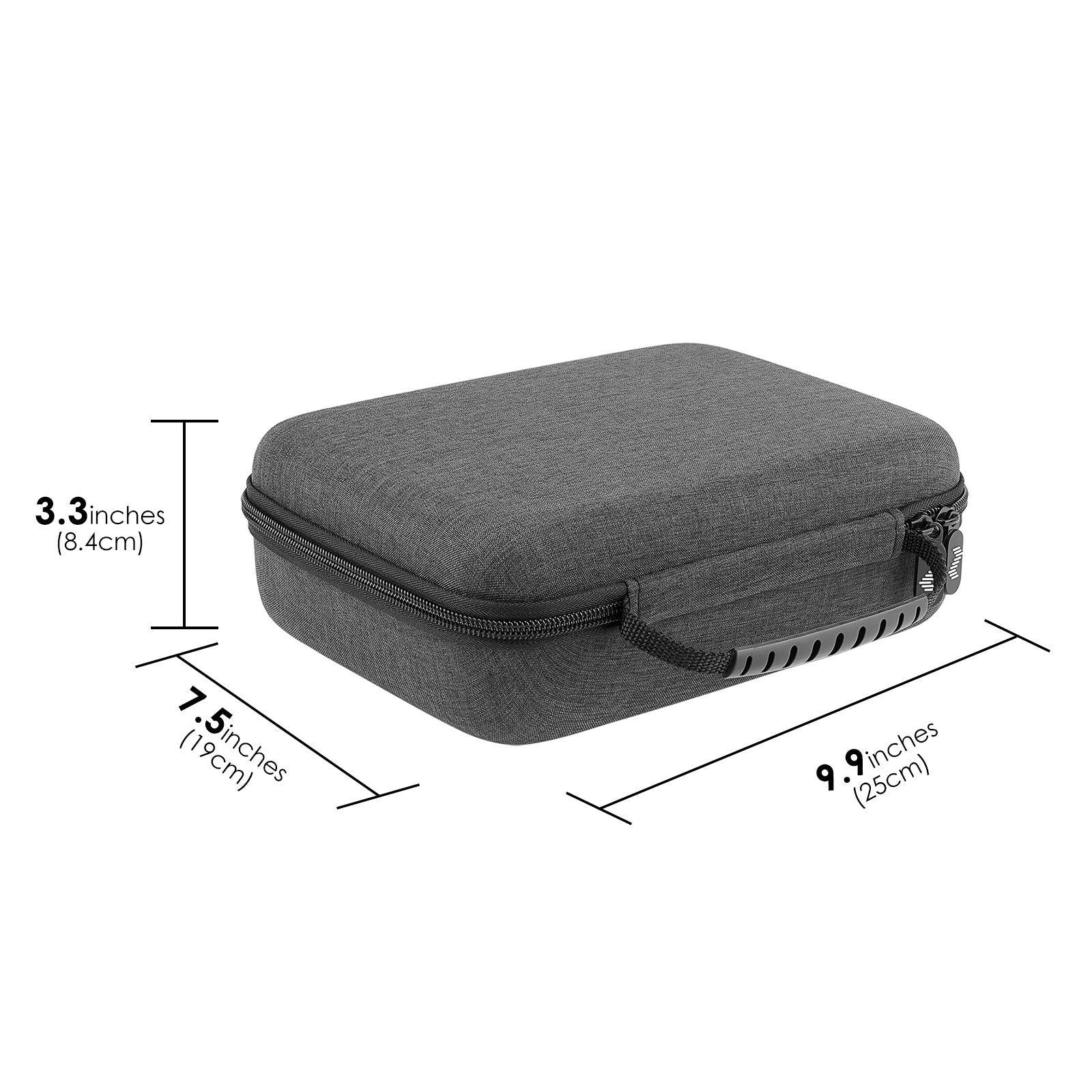 Linkidea Hard Shell Travel Case Compatible with Zoom G1X FOUR, B1X FOUR, A1X FOUR, Guitar Bass Multi-Effects Processor (Dark Grey)