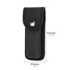 Linkidea 2 Pack Straight Razor Case, Compatible with Utopia Care, The Beard Club, GTEX, Travel Razor Cover, Protective Holder for Straight Edge Shaving Razors (Black/Only Case)