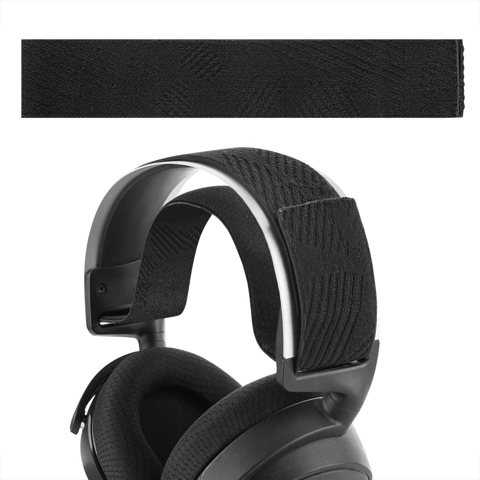 Ear Pads for SteelSeries Arctis 7, Arctis 9X, Arctis PRO Headphones, Replacement Ear Cushions, Ear Covers, Headset Earpads ( Flex Fabric / Black)