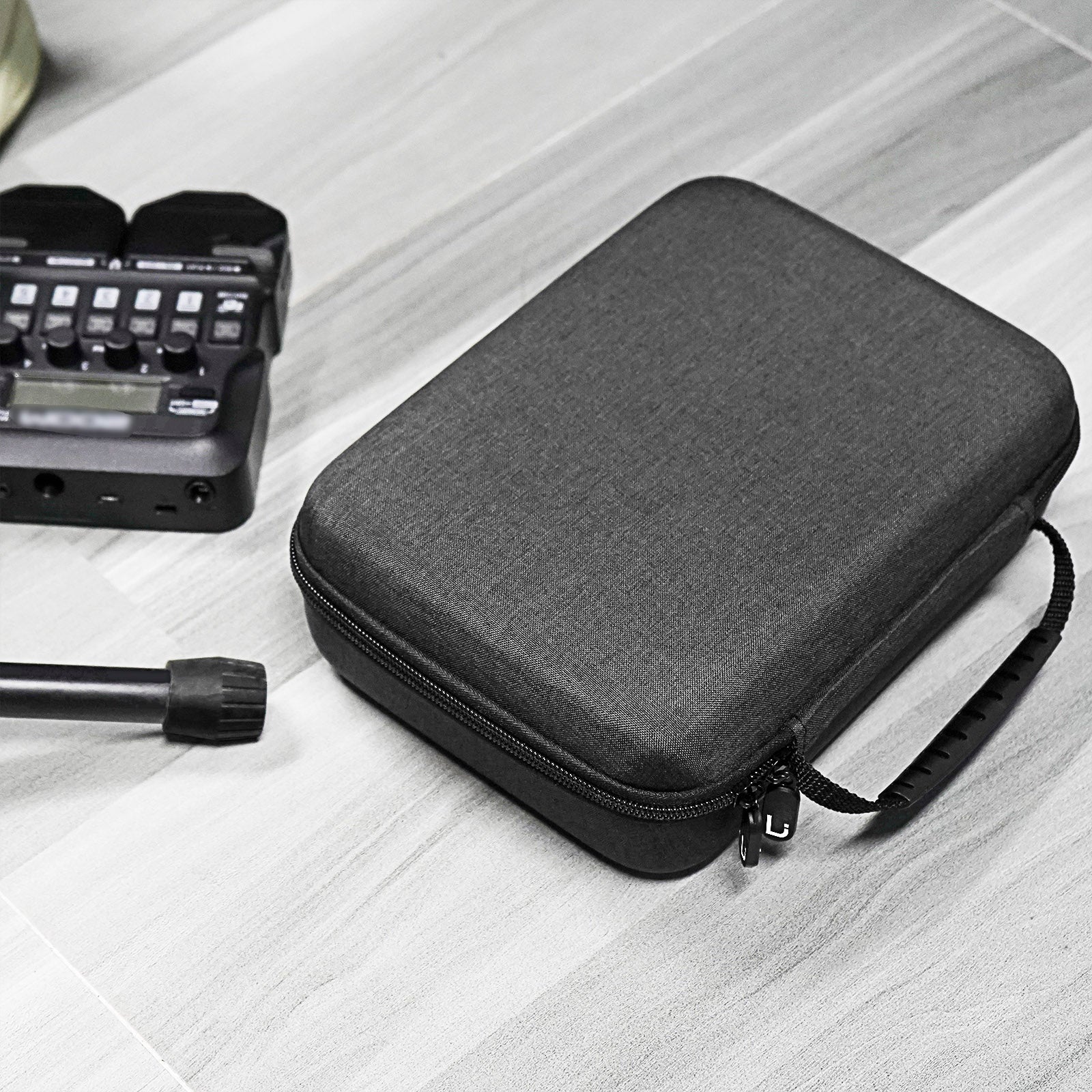 Linkidea Hard Shell Travel Case Compatible with Zoom G1X FOUR, B1X FOUR, A1X FOUR, Guitar Bass Multi-Effects Processor (Dark Grey)