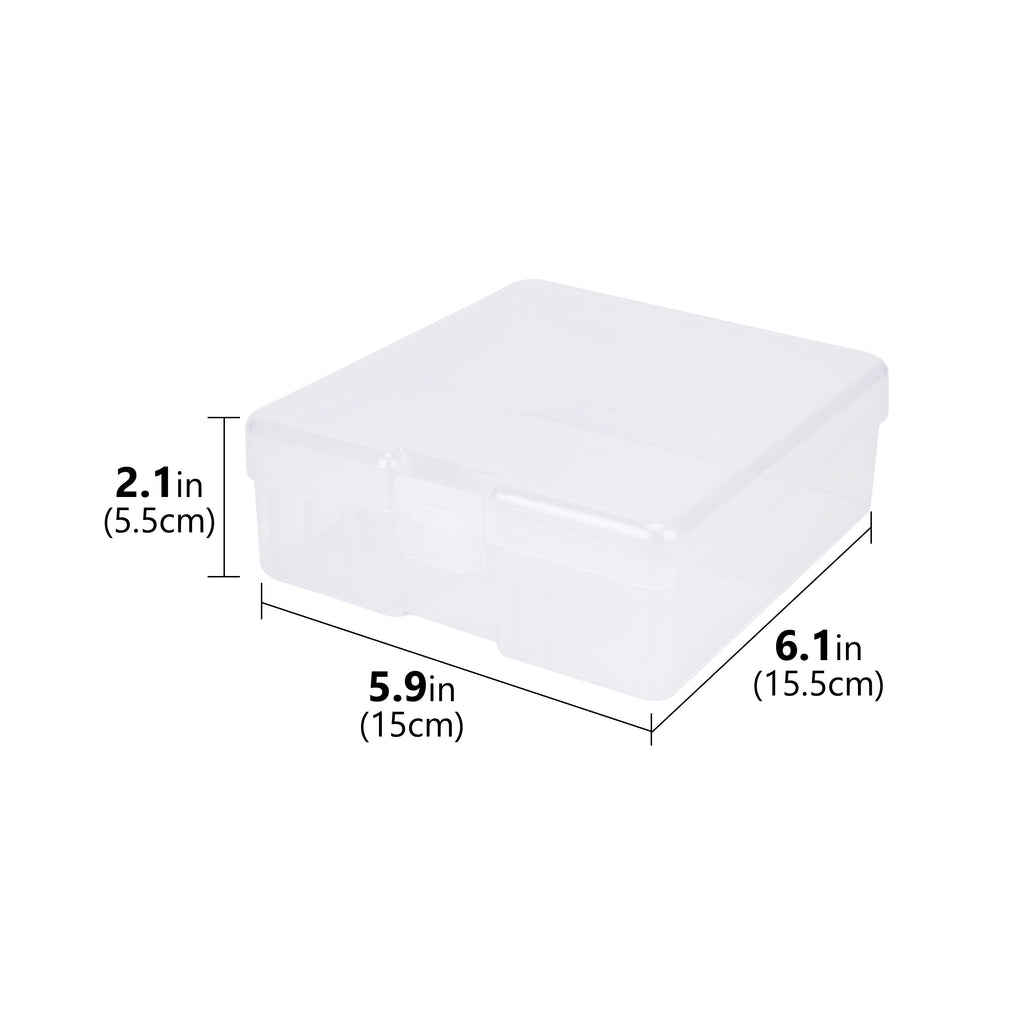 Linkidea Battery Organizer Storage Case, Battery Box Holds Batteries for 100 AA, Large Capacity and Portable Battery Caddy