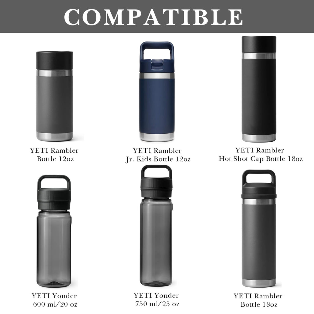 Linkidea 2 Pack Water Bottle Boot Compatible with YETI Rambler Jr. Kids 12oz, Rambler Bottle 12oz/18oz, Yonder 20oz, Silicone Anti-Slip Bottle Bottom Bumper Protector (Gray)