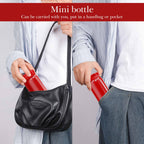 Linkidea 7oz (200ml) Mini Water Bottle, Vacuum Insulated Stainless Steel Bottle for Hot & Cold Drinks, Spill-Proof Small Bottle Fit Handbag, Purse and Pocket (Red)