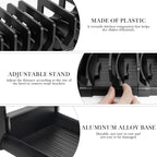 Linkidea Small Multifunction Dish Drying Rack, Drain Water Drying Rack, Dish Drainer for Kitchen Counter Sink (Black)