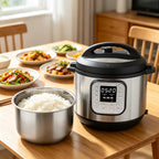 Linkidea Rice Cooker Stainless Steel Inner Pot Compatible with Instant Pot Duo 7-in-1, Dishwasher Safe, No Coating Replacement Bowl