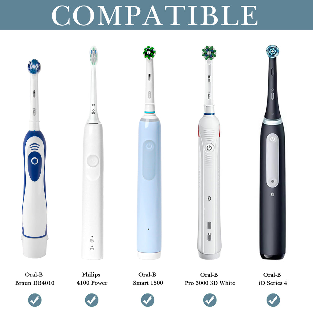 Linkidea Electric Tooth Brush Holder for Shower, Plastic Tooth Brush Organizer, Self Adhesive / Countertop Power Toothbrush Stand Compatible with Oral-B iO Series, Philip Sonicare ProtectiveClean