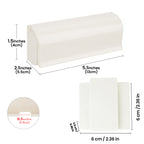 Linkidea 6 Slots Toothbrush Holder with Cover, Wall Mount RV Cabinet Organizer, Plastic Self Adhesive Brush Hanger for Shower, Compatible with Oral-B, Colgate Manual Toothbrush