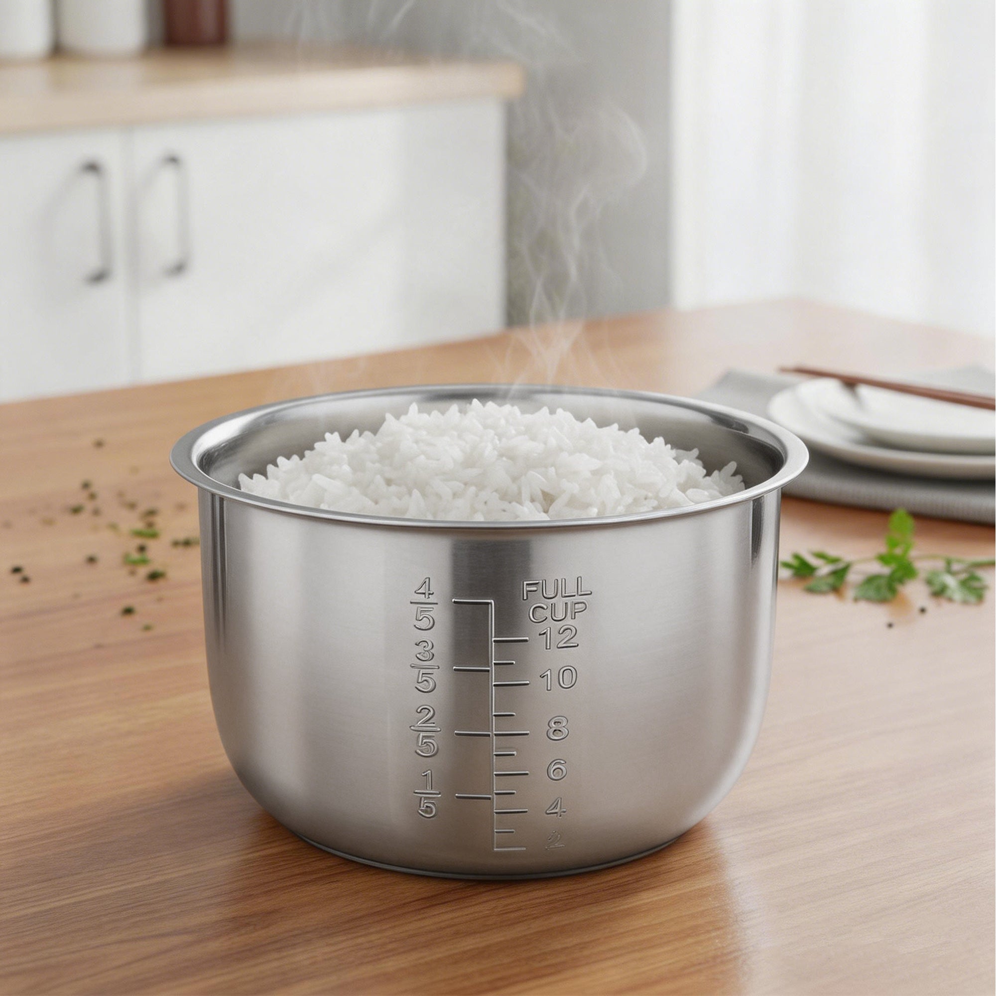 Linkidea Rice Cooker Stainless Steel Inner Pot Compatible with Instant Pot Duo 7-in-1, Dishwasher Safe, No Coating Replacement Bowl