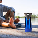Linkidea 2 Pack Water Bottle Boot Compatible with Contigo West Loop 2.0 16oz/20oz/24oz, Huron 2.0 16oz/20oz, Silicone Anti-Slip Bottle Bottom Bumper Protector (Navy Blue)