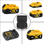 Linkidea Hard Battery Storage Box Compatible with 20 Max Battery Charge, DIY Batteries Storage Container Holder for 2.0/3.0/4.0/5.0/6.0-Ah Batteries, Charging Station