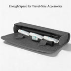 Linkidea Electric Toothbrush Travel Case with Magnetic Clasp, Portable Protective Storage Carrying Bag for Powered Brush, Compatible with Oral-B iO Series, Philips Sonicare Toothbrush (Grey)
