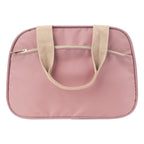 Linkidea Lunch Bag for Adult, Oxford Insulated Lunch Bag with Hand Strap, Large Capacity Lunch Tote Bag with Zipper Fits Daily Use, Compatible with Bentgo Classic, Amathley, Caperci (Pink)