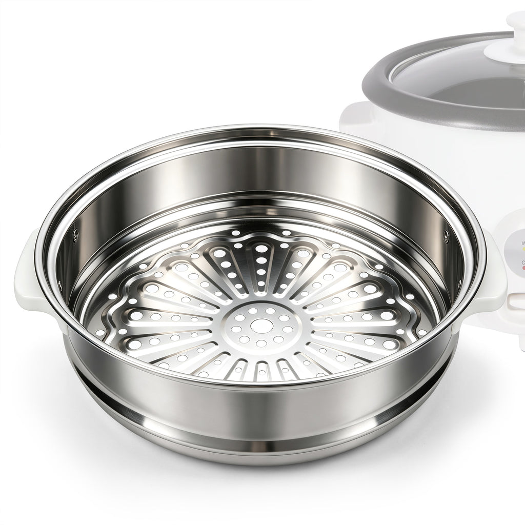 Linkidea Stainless Steel Steamer Basket Insert Compatible with CUCKOO CR-0601C 6-Cup Rice Cooker, Steaming Rack Tray for Vegetables, Dumplings, Fish & More