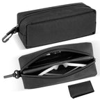 Extra Large Sunglasses Pouch Case, Black Oxford Oversized Eyewear Organizer Soft Bag Compatible with Gucci GG1556S/GG1546S/GG1436S Versace VE4395