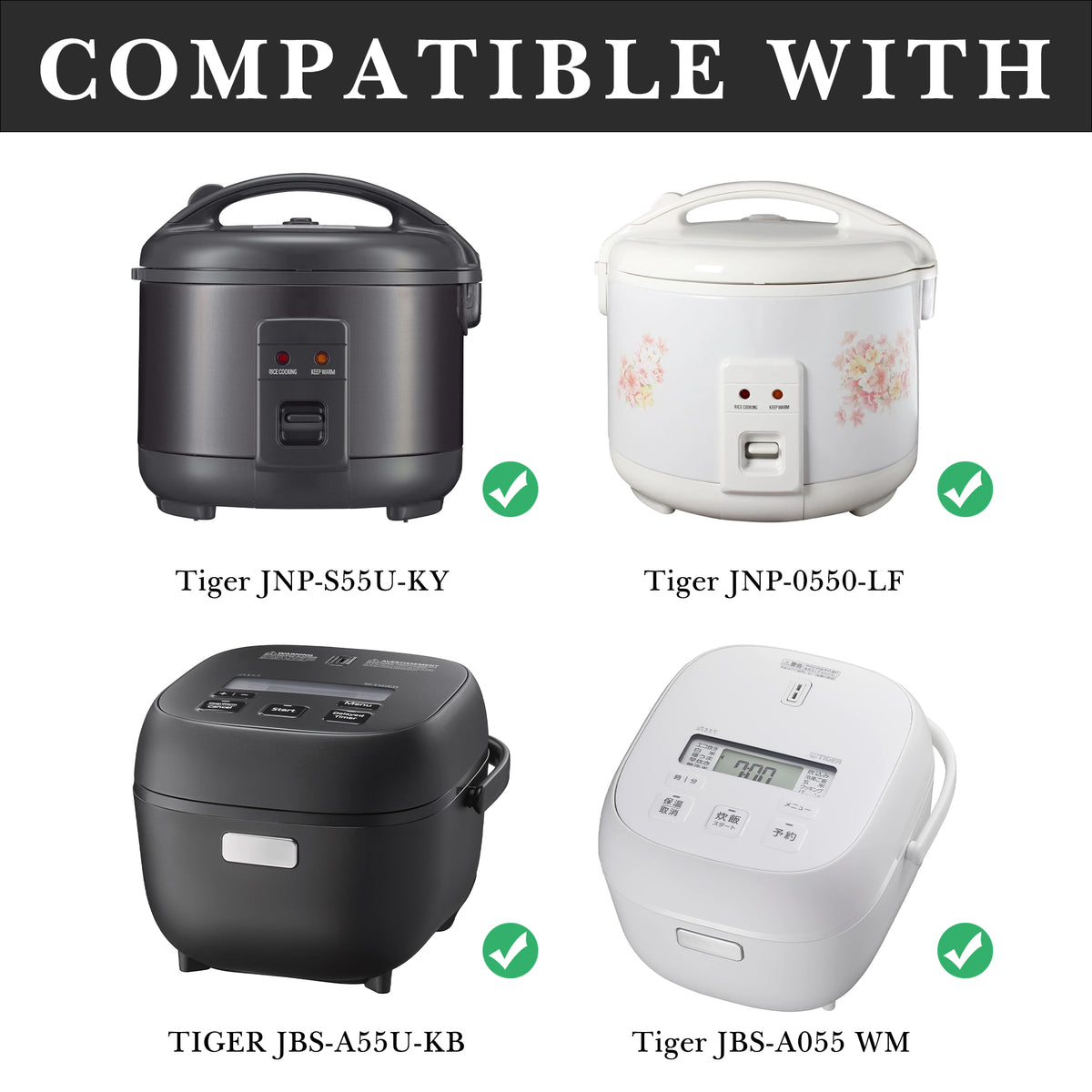 Linkidea 316 Stainless Steel Replacement Inner Pot Compatible with Tiger JBS-A055, JBS-A55U-KB, JNP-0550-LF, JNP-S55U-KY 3 Cup Rice Cooker, No Coating, Dishwasher Safe