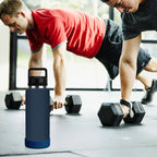 Linkidea 2 Pack Water Bottle Boot Compatible with YETI Rambler Bottle 26oz, Yonder 34oz, Silicone Anti-Slip Bottle Bottom Sleeve Bumper Protector (Navy Blue)