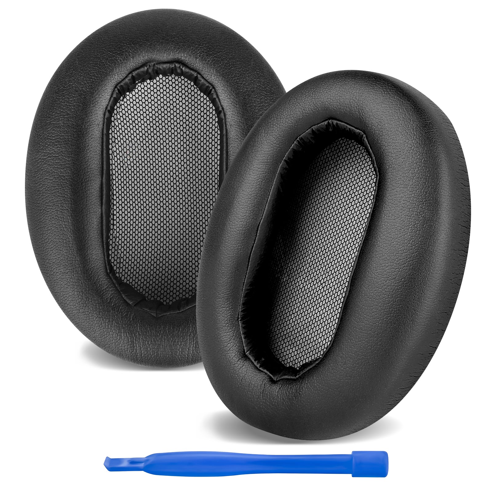 Replacement Ear Pads for SONY MDR-1AM2, MDR-1AM2/B Headphones Ear Cushions, Headset Earpads (Protein Leather / Black)
