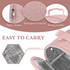 Linkidea Lunch Tote Bag, Large Capacity Lunch Tote Bag with Hand Strap, Reusable Lunch Box Bag for Outdoor, Compatible with B.Box, Sunhanny, Pedeco, QQKO, Xgxn Lunch Box (Pink)