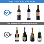 Linkidea Insulated Cooler Bag for Travel, Portable Waterproof Neoprene Grape Wine Bottle Tote, Picnic Beverage Holder with Secure Grip, Compatible with 750 ML Wine Bottle (Blue)
