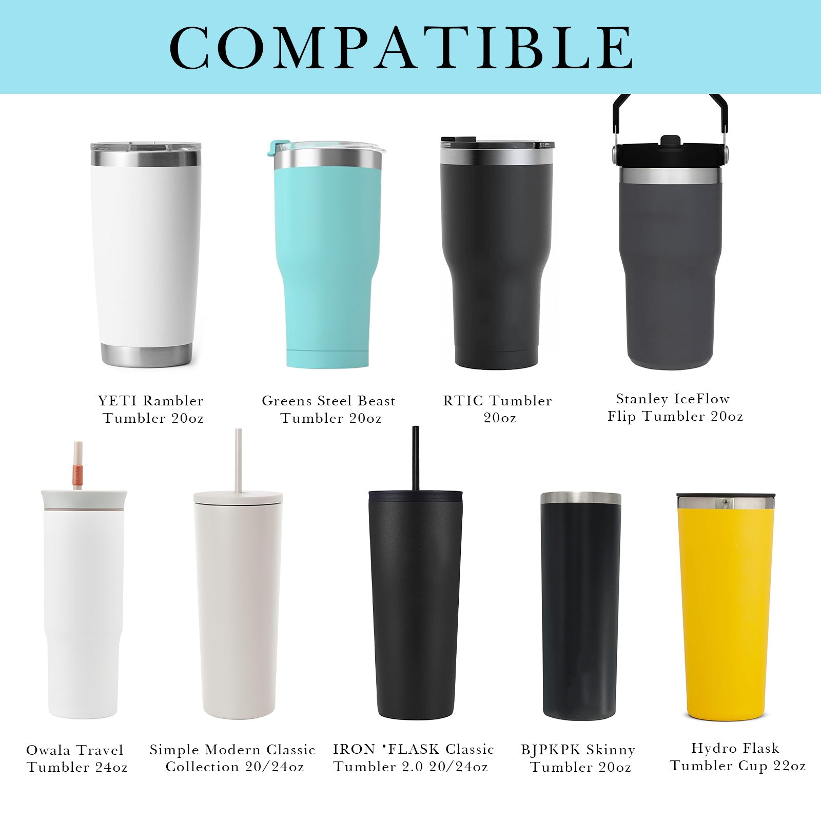 Linkidea Tumbler Carrier with Strap Compatible with YETI Rambler Tumbler 20oz, IRON °FLASK Classic Tumbler 2.0 20/24oz, Coffee Mug Sling Bag Holder, Shoulder Strap with Pocket, Cartoon Bear