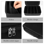 Extra Large Hard Shell Sunglasses Case, 8 Slot Oversized Eyewear Travel Storage Bag Organizer Compatible with Oakley W0OO9465VE W0OO9471 W0OO9455M RayBan RBS0101S RB4098 RB3825