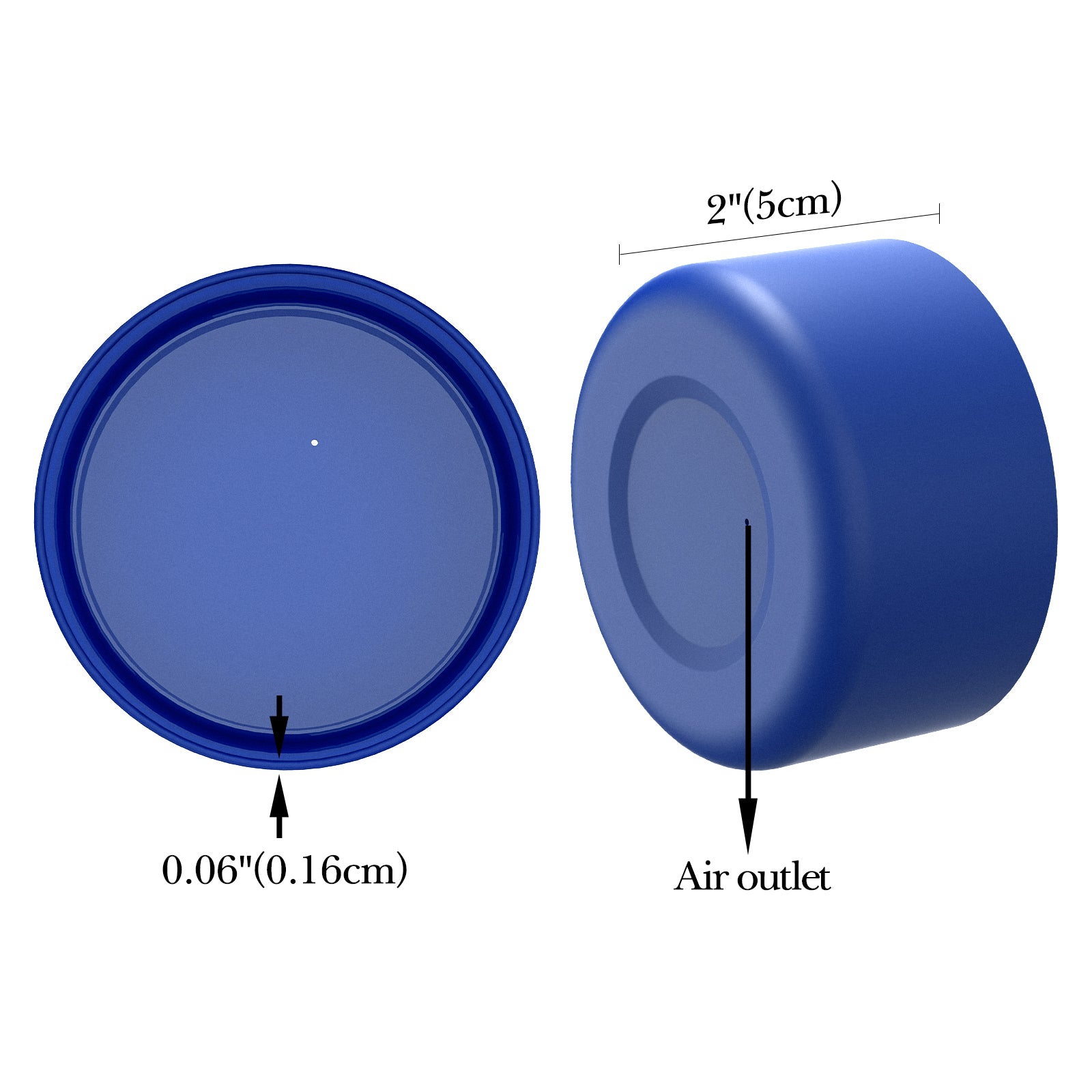 Linkidea Water Bottle Boot Compatible with IRON °FLASK Wide Mouth 32oz/40oz, Narrow Mouth 32oz, Silicone Bottle Bottom Sleeve Cover Protector, Bottle Bumper (Cobalt / 2 Pack)