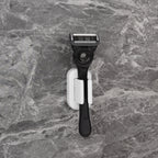 Linkidea 2 Pack Razor Holder for Shower, Shower Razor Holder for Wall, Shower Squeegee Razor Stand Compatible with Gillette Funsion 5 Power, Mach 3, SkinGuard (White)