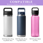 Linkidea Water Bottle Carrier with Strap Compatible with YETI Rambler Bottle 26oz/36oz, Waterbottle Sling Bag Holder with Shoulder Strap, Light Purple