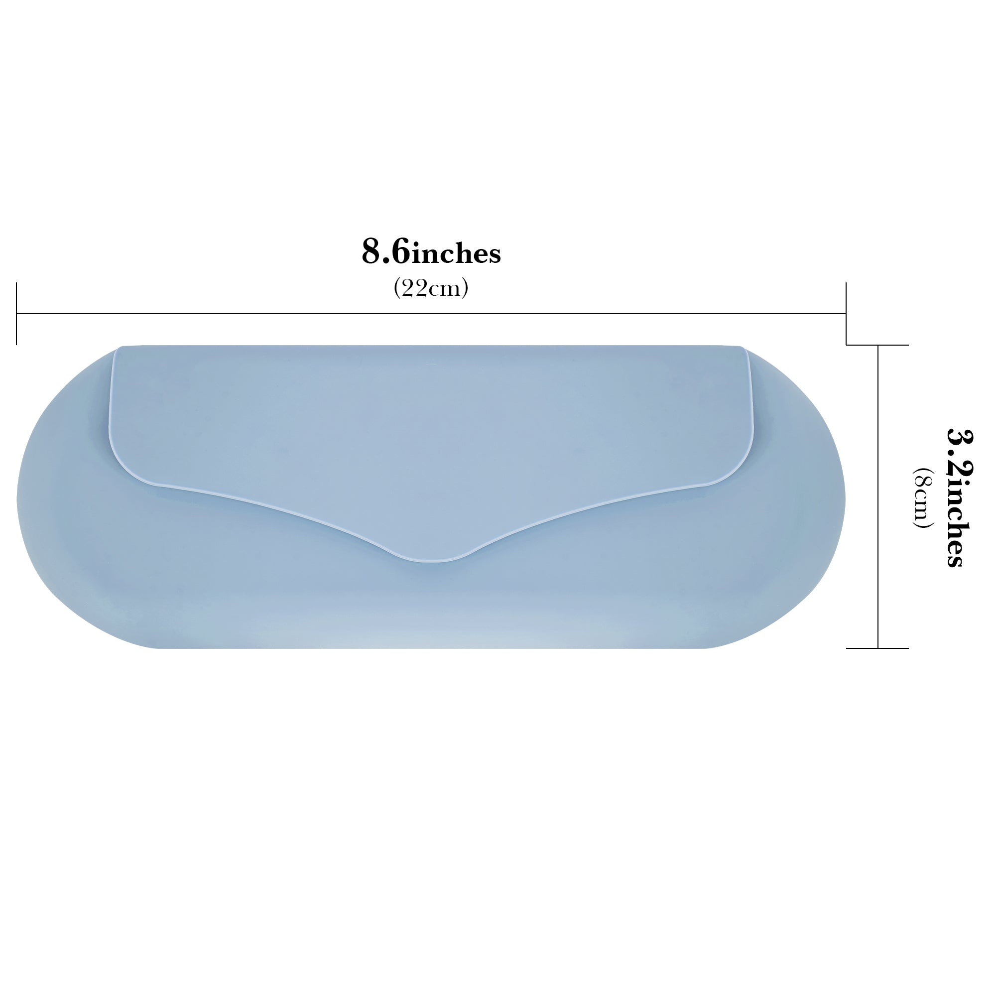 Linkidea Manual Toothbrush Travel Case with Magnetic Closure, Compatible with Colgate ExtraClean, Oral-B CrossAction Toothbrush, Portable Silicone Protective Box (Blue)