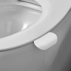 Linkidea 3 Pcs Toilet Cover Lifter, Simple Plain Toilet Seat Lifter with Adhesive, Reusable Toilet Seat Handle To Lift, Bathroom Accessories Fits Hotel, Office, Home Use (White)