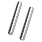 Linkidea 2-Pack Stainless Steel Cigar Tubes, 6.5" Travel Case for Single Cigar up to 5.9" Long & 50 Ring Gauge, Crush-Resistant Airtight Storage (Silver)