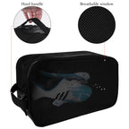 Linkidea Soccer Shoe Bag, Portable Cleats Storage Bag, Athletic Shoe Bag Fit Up to US Men Size 13, Compact Boots Duffle Bag with Breathable Mesh (Black)