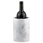 Linkidea Elegant Wine Cooler & Champagne Chiller, Ice Wine Holder, Luxury Natural Marble Multi-Functional Container for Wine, Beer, and Spirits (White)