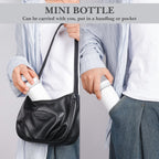 Linkidea 6.8oz (200ml) Mini Water Bottle, Vacuum Insulated Stainless Steel Bottle for Hot & Cold Drinks, Spill-Proof Small Bottle Fit Handbag, Purse and Pocket (White)