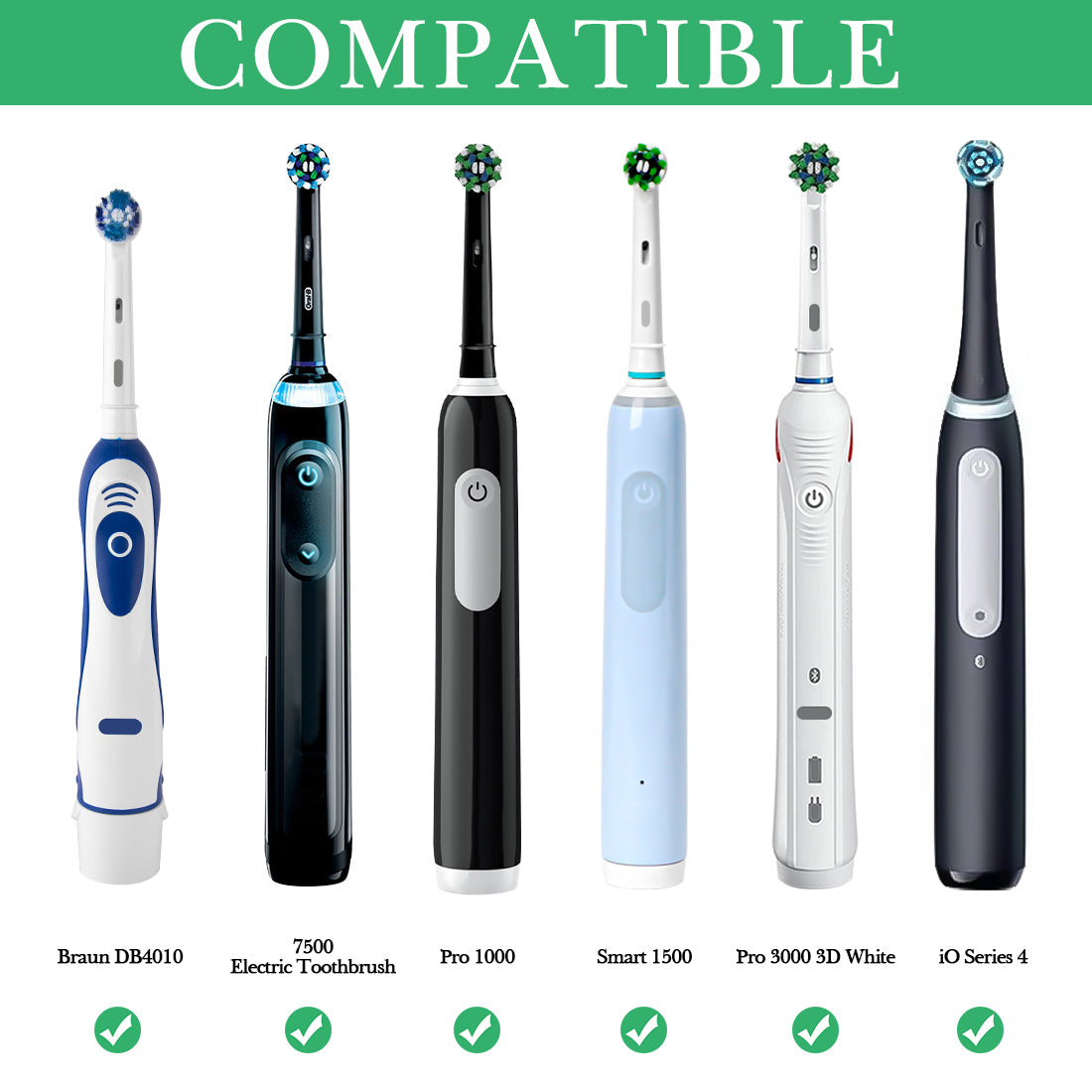 Linkidea Electric Acrylic Toothbrush Holder, 3 Slots Organizer Stand Compatible with Oral-B iO Series, Smart 1500, Pro 3000 (Black)